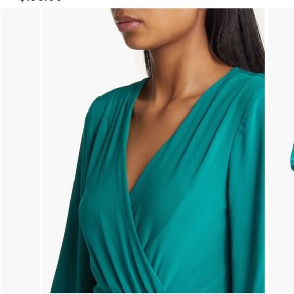 NWT ELIZA J Wrap Look Long Sleeve Dress - Picture 4 of 10